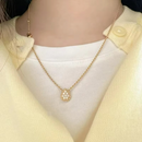 Colar em Prata 925 Esterlina Banhada a Ouro com Moissanites – Dendera Zéllora®