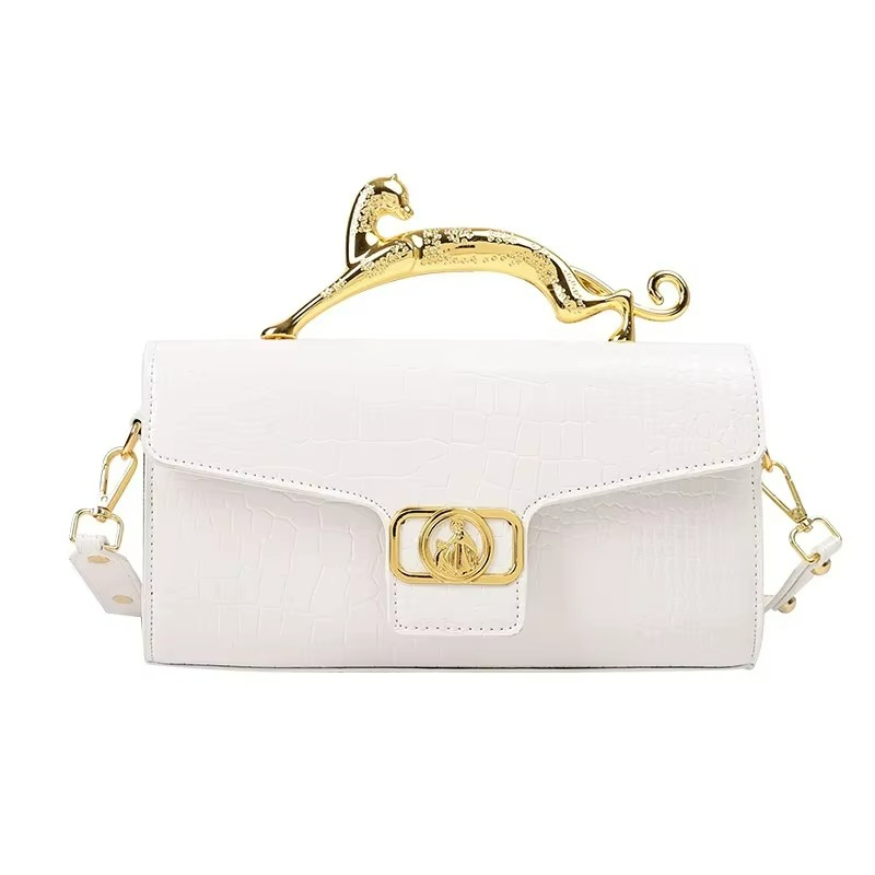 Bolsa de Mão e Ombro Feminina Textura Croco – Delyss Zéllora®