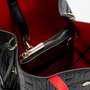 Bolsa Bucket Feminina Dourada com Relevo e Alça de Mão – Chavél Myrenne Zéllora®