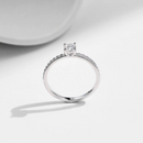 Anel de Noivado em Prata 925 Esterlina com Moissanite – Isira Zéllora®