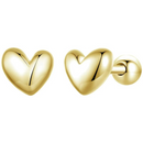 Brinco em Prata 925 Esterlina Banhada a Ouro – Platinum Heart Zéllora®