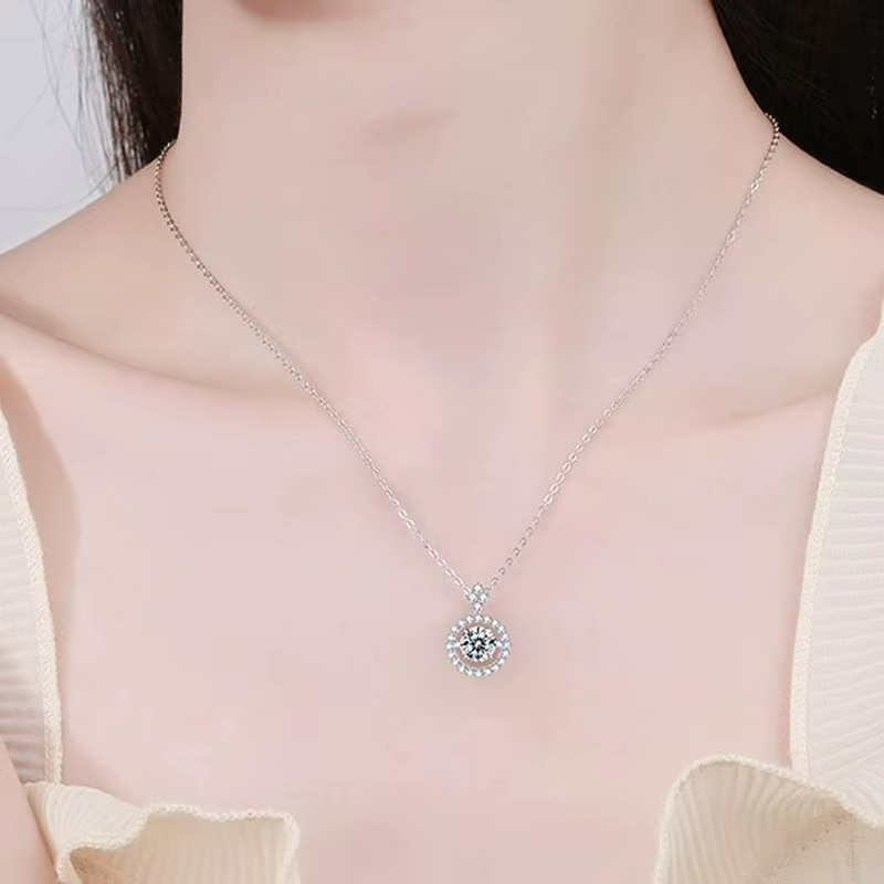 Colar em Prata 925 Esterlina com Moissanite – Daphné Zéllora®