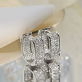 Brinco em Prata 925 Esterlina Banhada a Ouro com Moissanites – Khepri Zéllora®