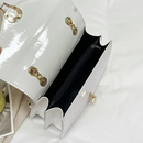 Bolsa Tiracolo Feminina Textura Croco com Corrente Dourada – Caelys Zéllora®