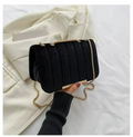 Bolsa Tiracolo Feminina em Veludo Sintético Premium – Ravènne Zéllora