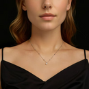 Colar em Prata 925 Esterlina com Moissanite e Pérola – Neith Zéllora®