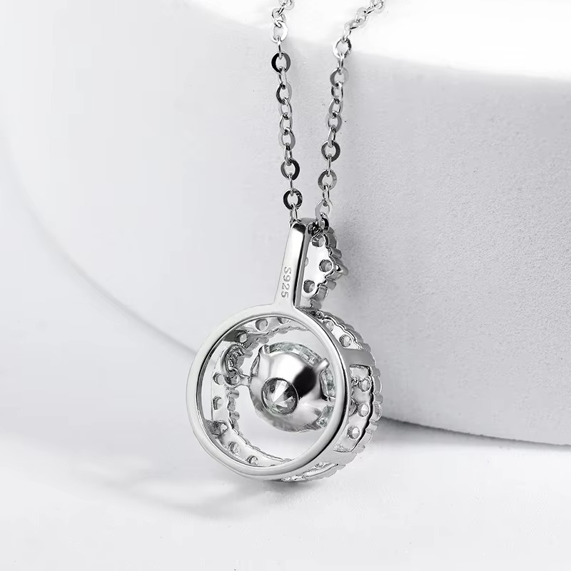 Colar em Prata 925 Esterlina com Moissanite – Daphné Zéllora®