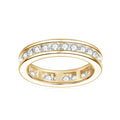 Anel Kesi em Prata Esterlina 925 e Moissanites Zéllora® Banho de Ouro Opcional
