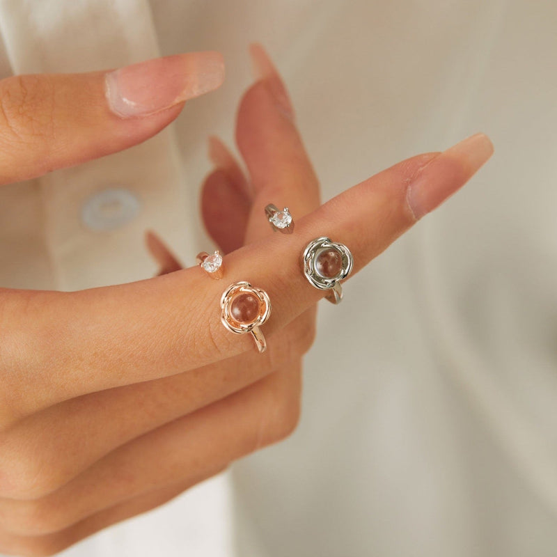 Anel de Namoro Personalizado Ajustável em Aço Inoxidável –  Eternize Zéllora®