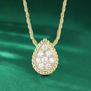 Colar em Prata 925 Esterlina Banhada a Ouro com Moissanites – Dendera Zéllora®