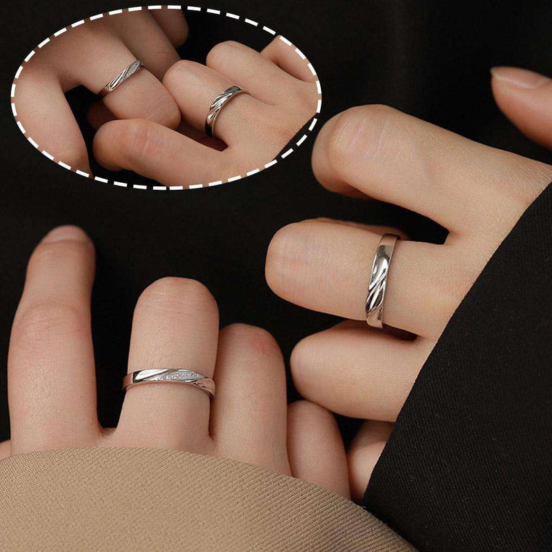 Conjunto de Aliança de Namoro em Aço Inoxidável Verzano®